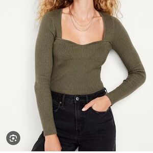 Old Navy Fitted Rib-Knit Sweater size medium tall NWT